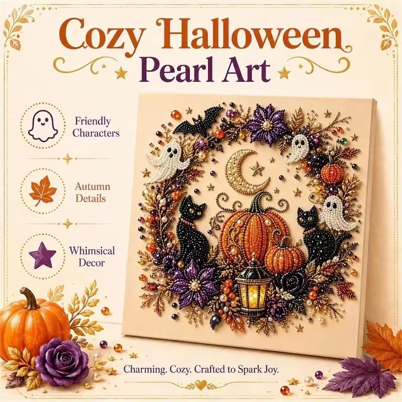 Resin Art Craft - @Halloween Ghost Pearl Art Kit for