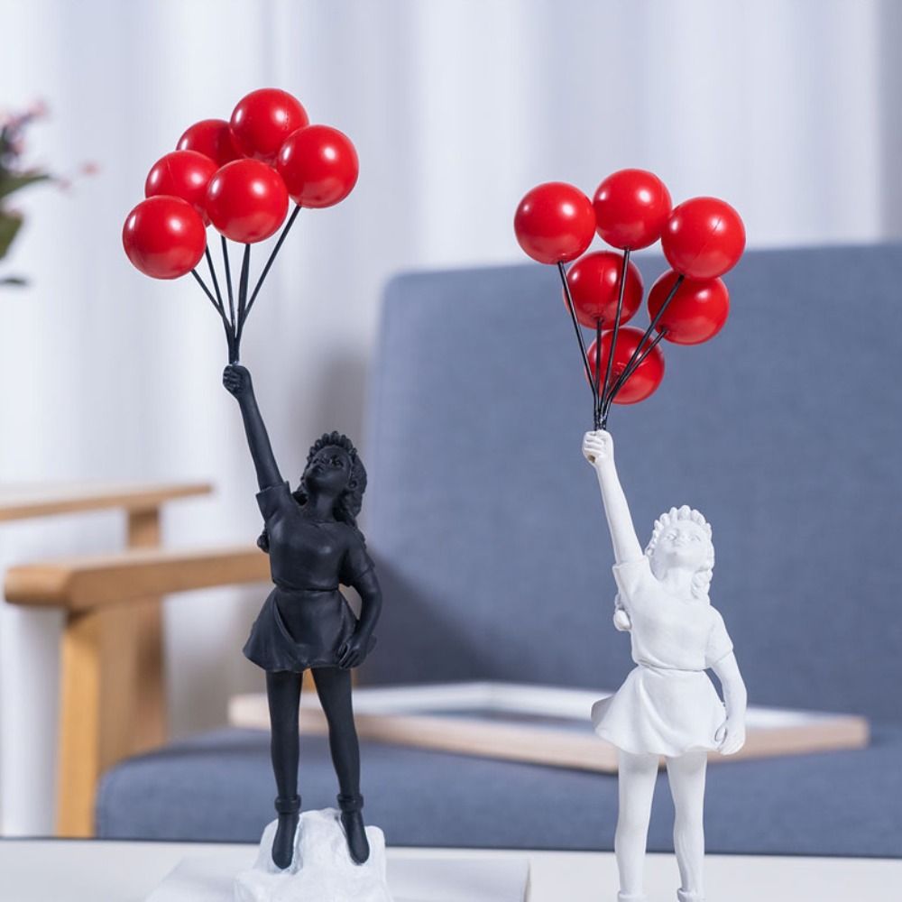 Resin Art Design - Resin Banksy Figurines for Interior Flower