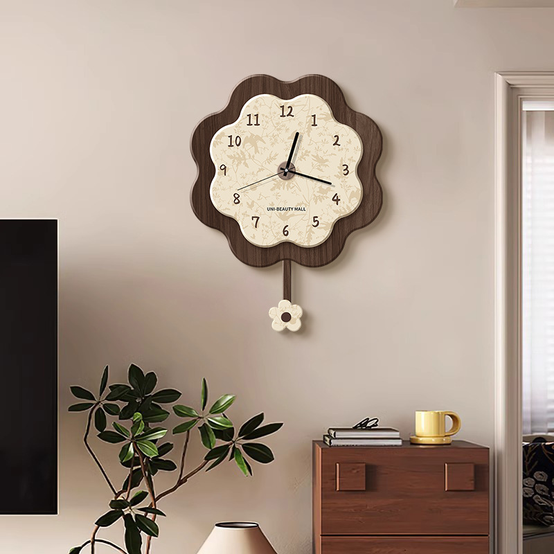 Resin Art Clock - Chinese-style Creative Art Wall Clock with