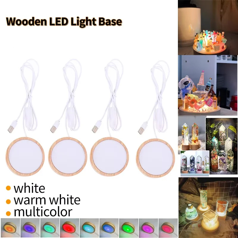 Resin Art Stand - LED Night Light Base 3D Decorative