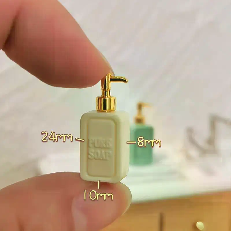 4Pcs Miniature Soap Dispenser  - Resin Art Bottle review and price