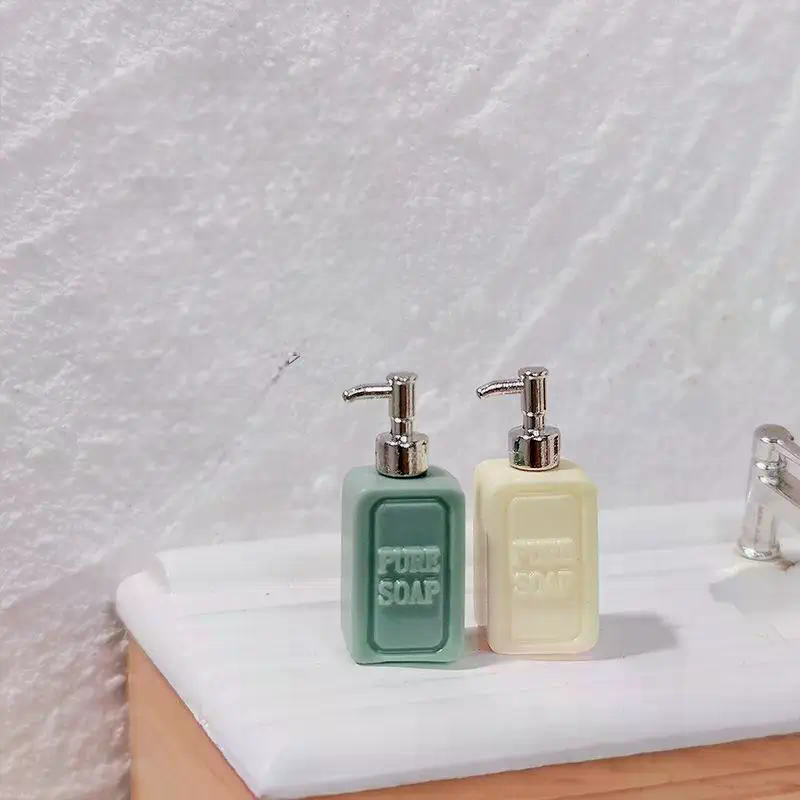 4Pcs Miniature Soap Dispenser  - Resin Art Bottle review and price