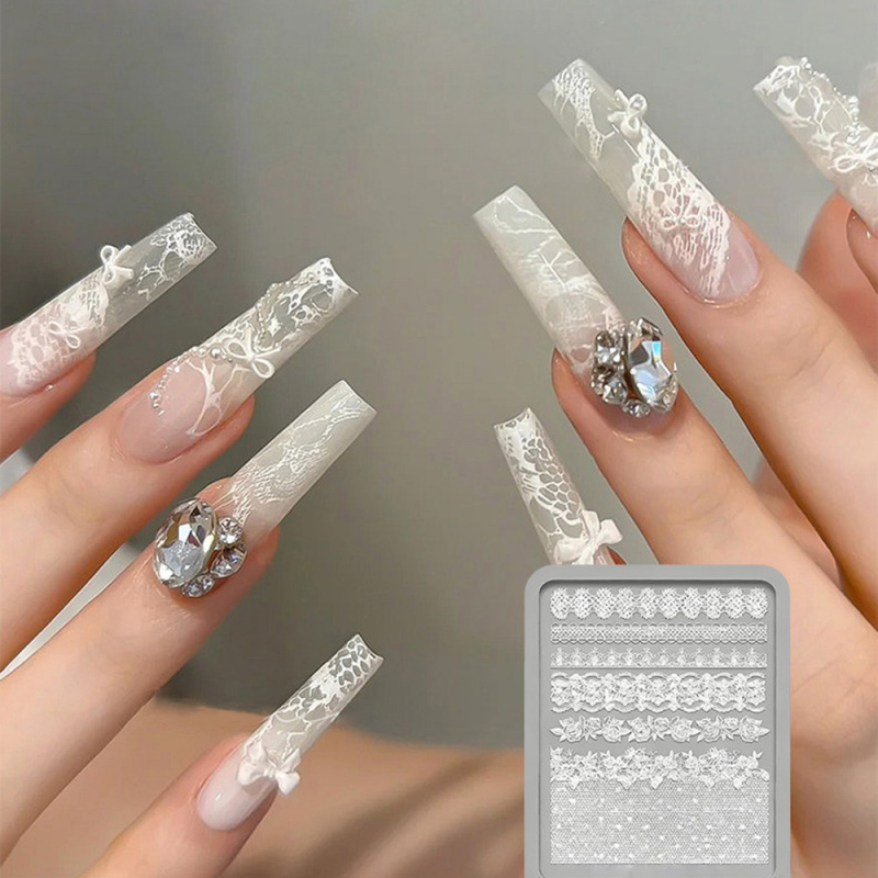 1pc Lace 3D Silicone Nail Mold - Resin Art For Rose review and price
