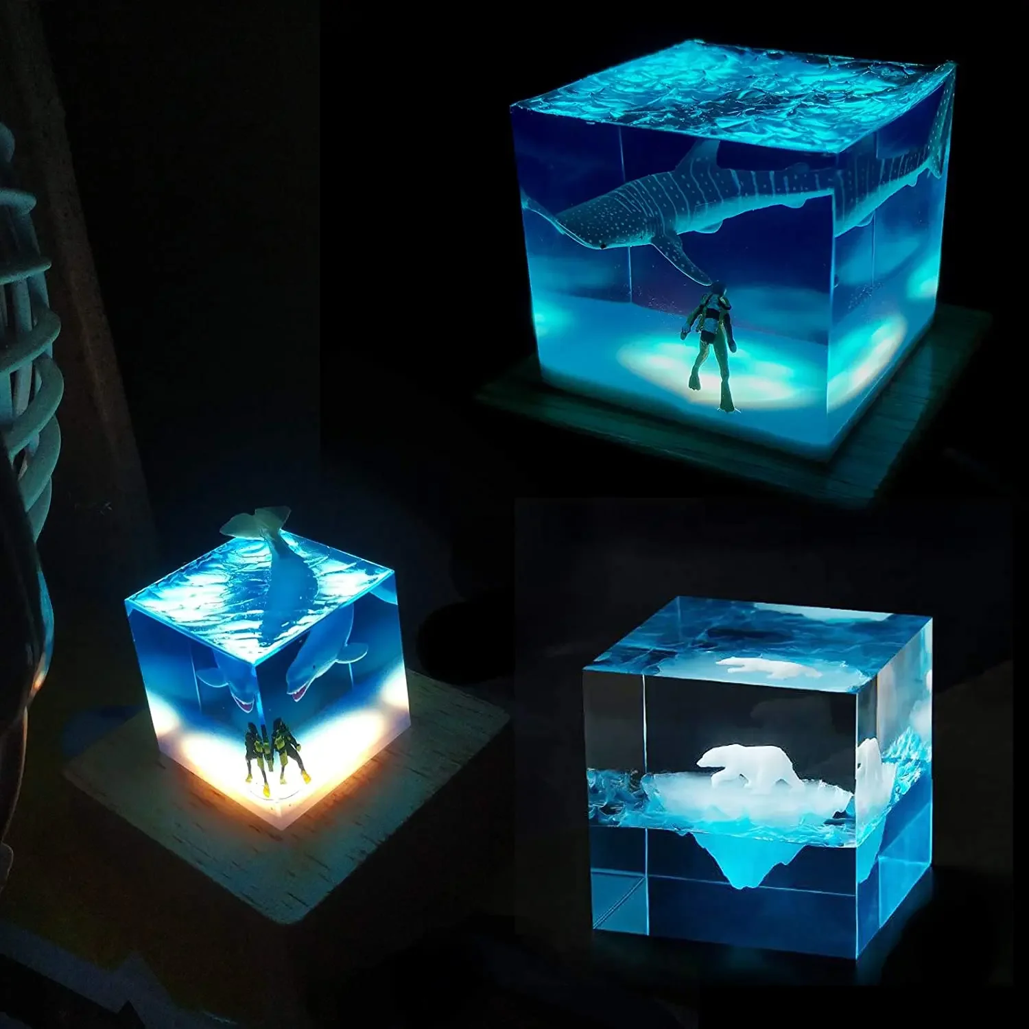 Square Light Resin Mold,led Si - Resin Art Stand review and price