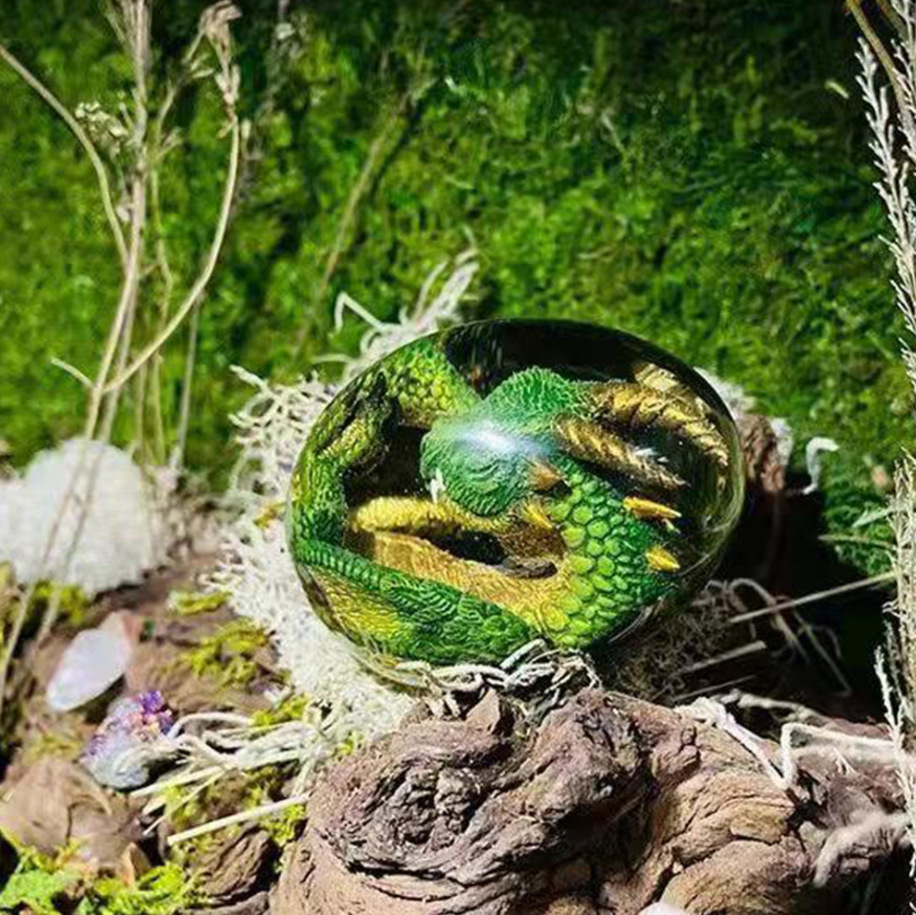 Lava Dragon Egg Statue With St - Resin Art Stand review and price
