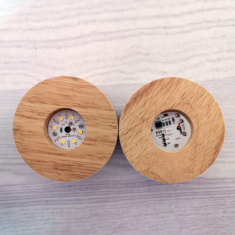 8cm Round Wooden LED Light Dis - Resin Art Stand review and price