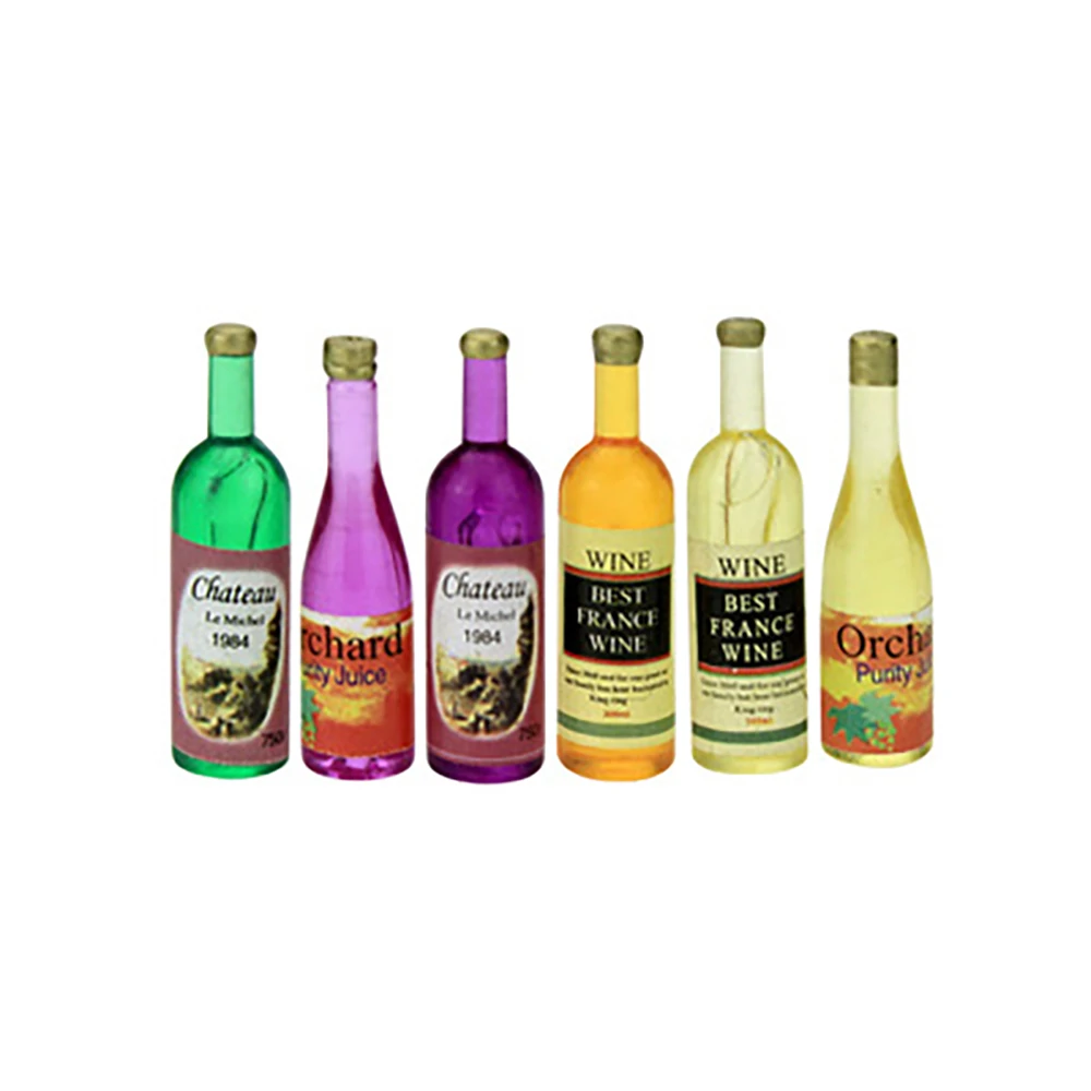 6Pcs 1/12 Dollhouse Miniature  - Resin Art Bottle review and price