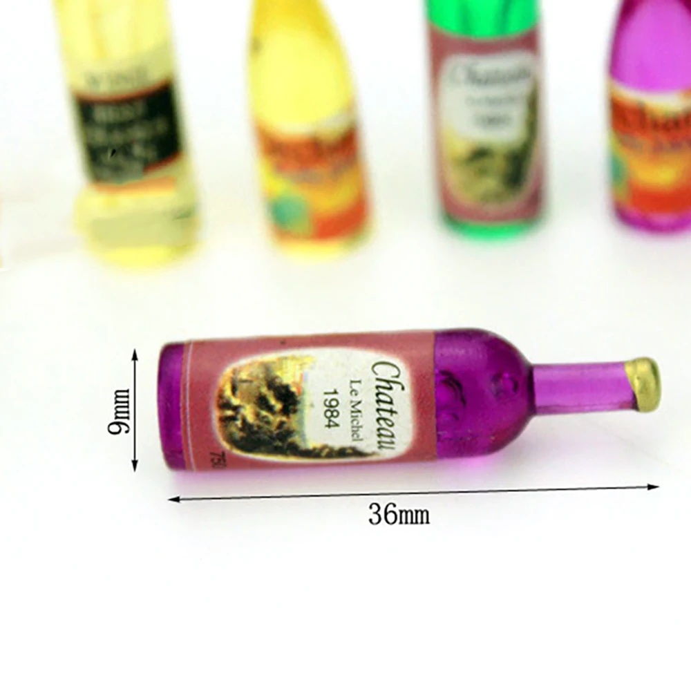 6Pcs 1/12 Dollhouse Miniature  - Resin Art Bottle review and price