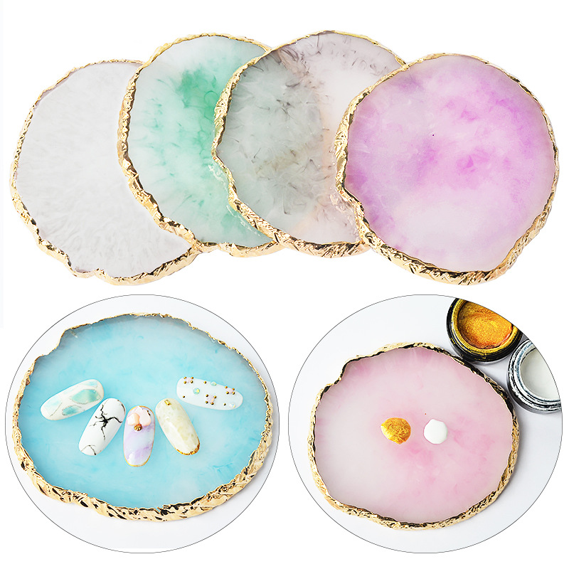 6 Round Resin Onyx Stone Nail  - Resin Art Stand review and price