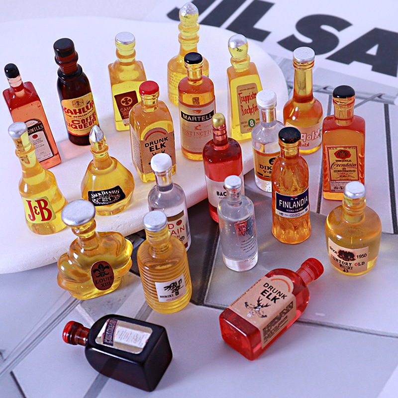 10pcs Miniature Dollhouse Bott - Resin Art Bottle review and price
