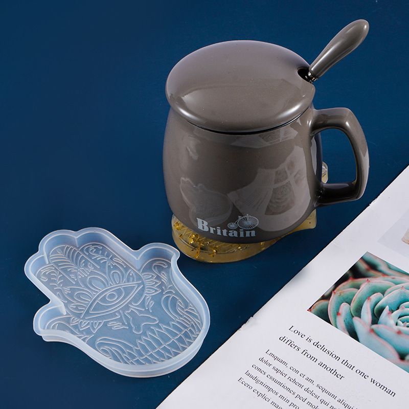 1 Pcs DIY Coaster Hand of Fati - Resin Art Mold review and price