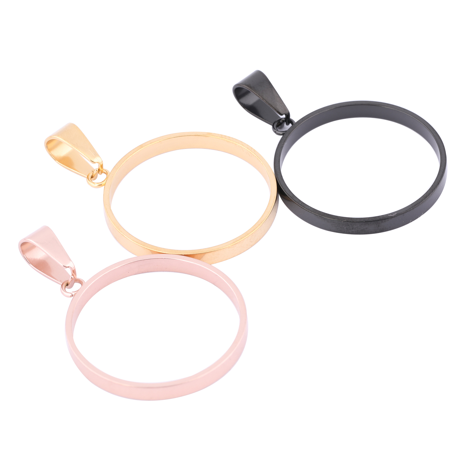10pcs Stainless Steel Rose Gol - Bezels Pendant Resin review and price