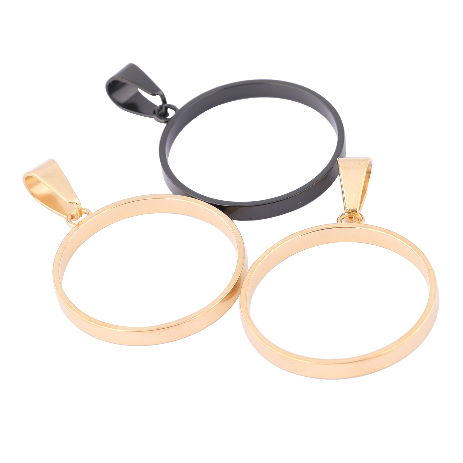 10pcs Stainless Steel Rose Gol - Bezels Pendant Resin review and price