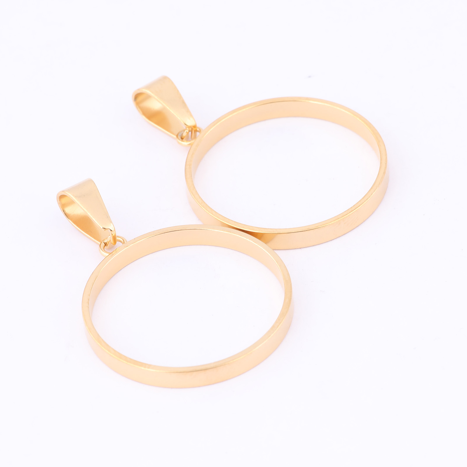 10pcs Stainless Steel Rose Gol - Bezels Pendant Resin review and price