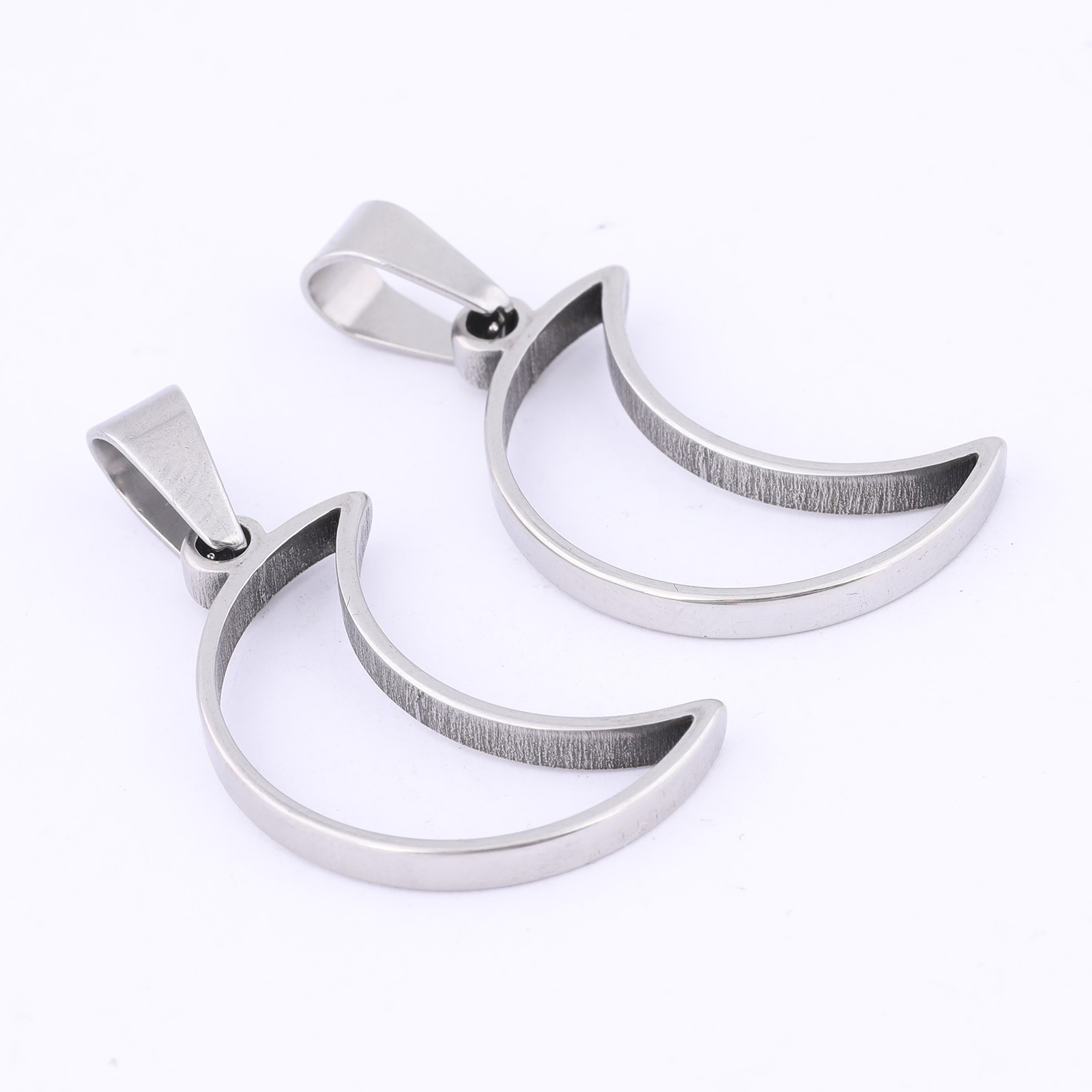 10pcs Stainless Steel Moon Cha - Bezels Pendant Resin review and price