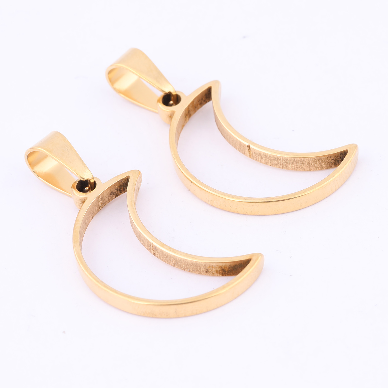 10pcs Stainless Steel Moon Cha - Bezels Pendant Resin review and price