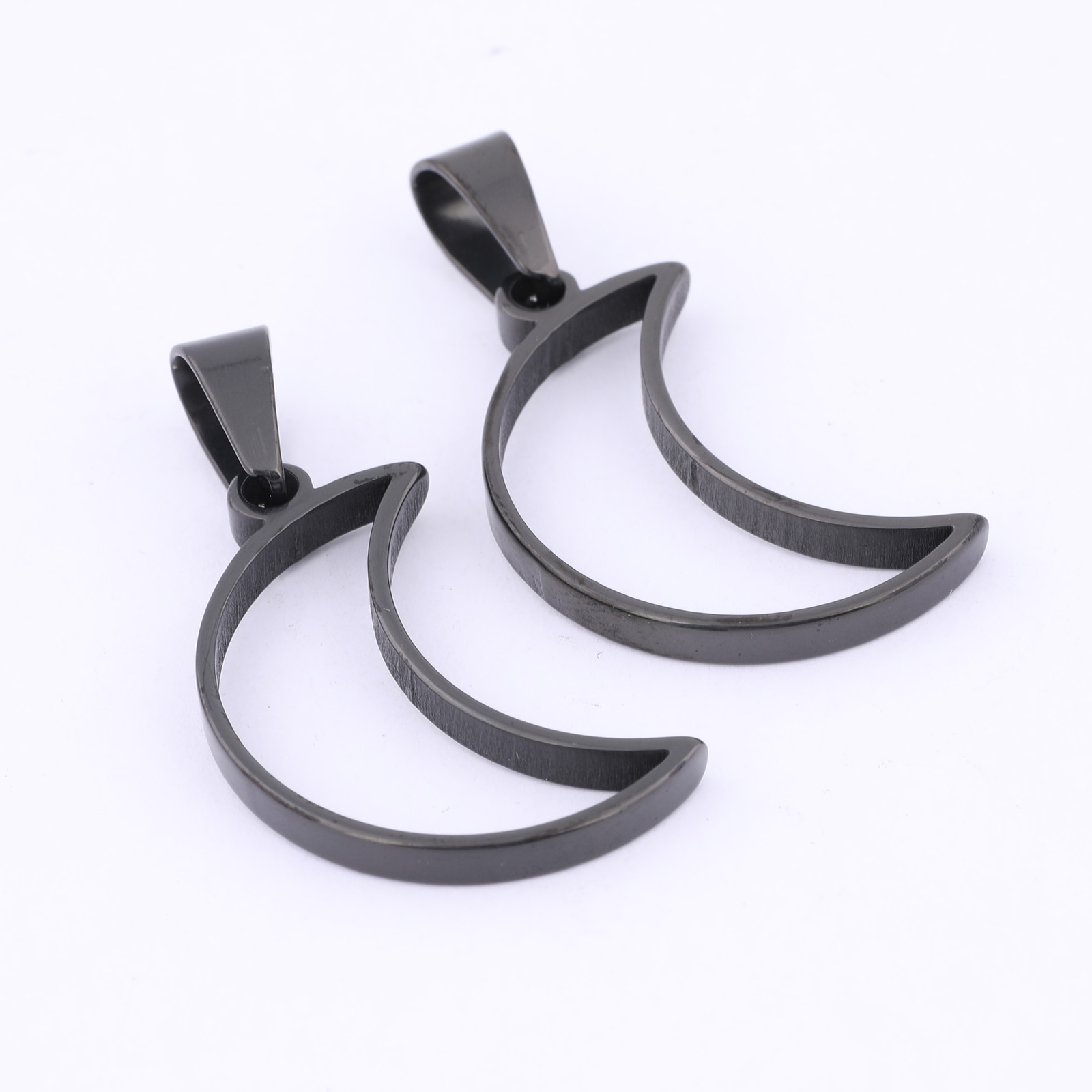 10pcs Stainless Steel Moon Cha - Bezels Pendant Resin review and price