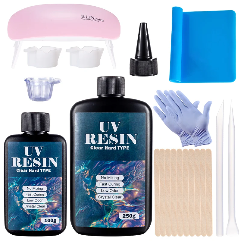 Hard UV Resin Glue Kit Fast Cu - Resin Art And Jewelry review and price