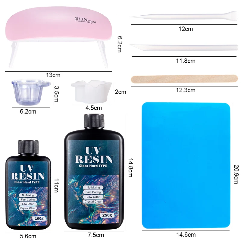 Hard UV Resin Glue Kit Fast Cu - Resin Art And Jewelry review and price