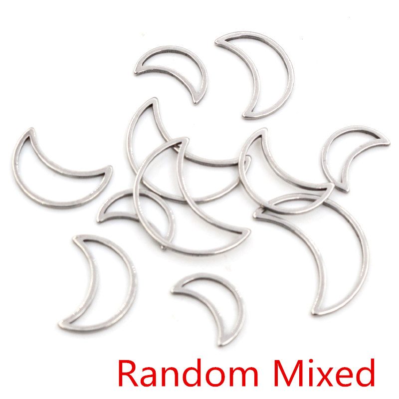 20pcs 3 Size Moon Charm Gold S - Bezels Pendant Resin review and price