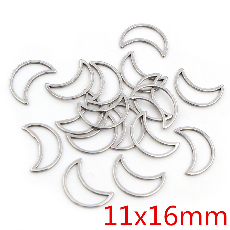20pcs 3 Size Moon Charm Gold S - Bezels Pendant Resin review and price