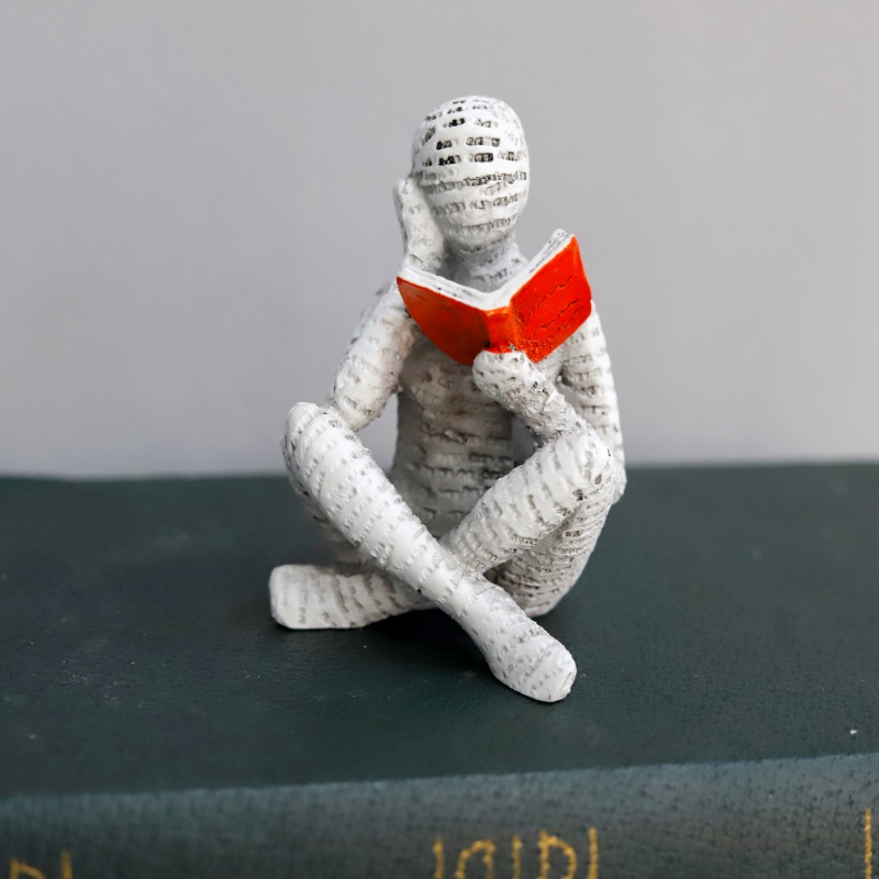 1Pc, Reading Paper Pulp Woman  - Resin Art Design review and price