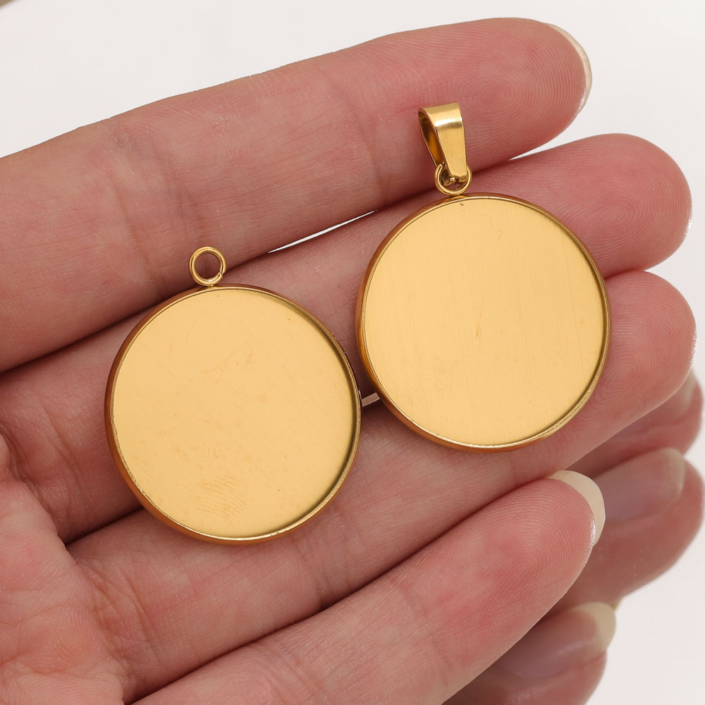 10pcs Stainless Steel Gold Pen - Bezels Pendant Resin review and price