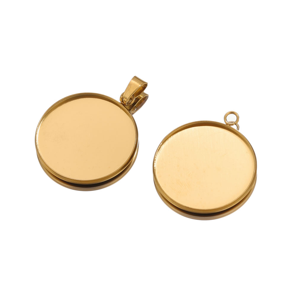 10pcs Stainless Steel Gold Pen - Bezels Pendant Resin review and price