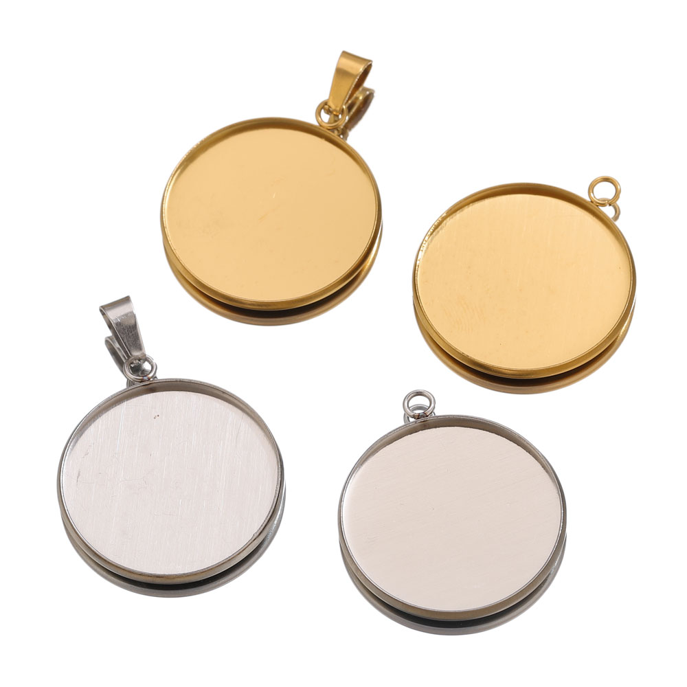 10pcs Stainless Steel Gold Pen - Bezels Pendant Resin review and price