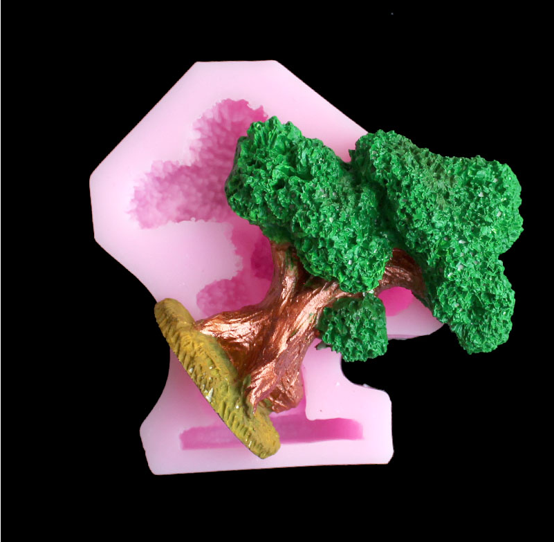 Pine tree silica gel mold DIY  - Resin Art Products review and price