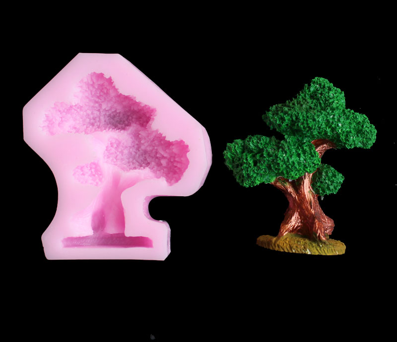 Pine tree silica gel mold DIY  - Resin Art Products review and price
