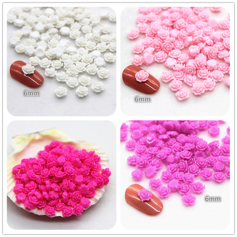 100pcs 6mm Resin Mini Rose Flo - Resin Art For Rose review and price