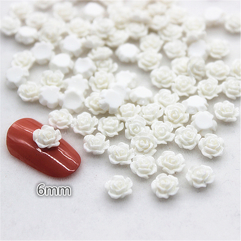 100pcs 6mm Resin Mini Rose Flo - Resin Art For Rose review and price