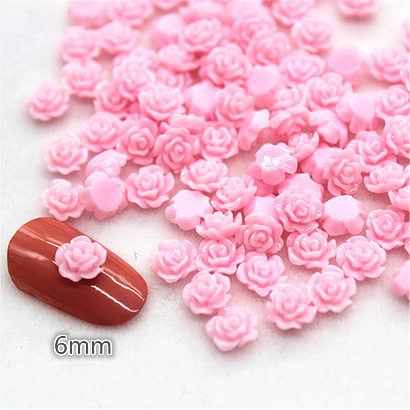 100pcs 6mm Resin Mini Rose Flo - Resin Art For Rose review and price
