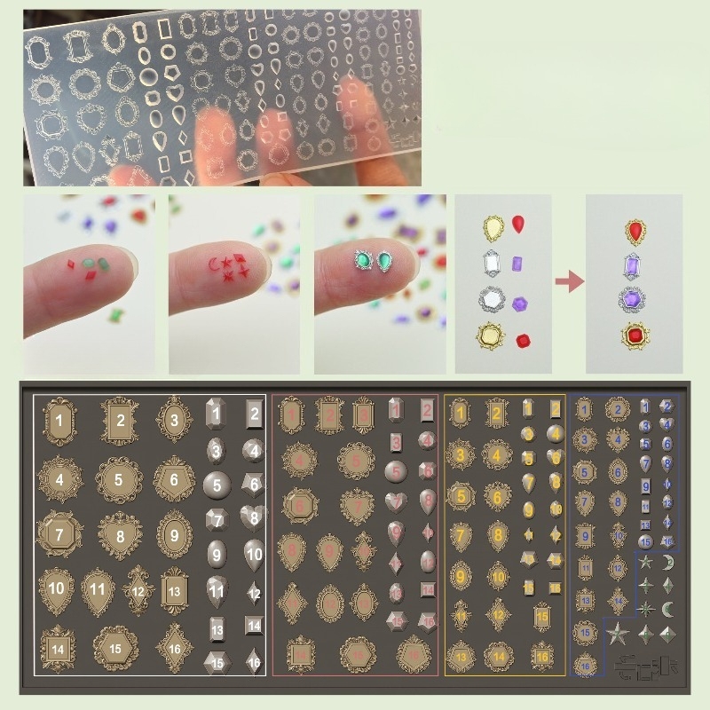 Gemstone Pendant Silicone Mold - Bezels Pendant Resin review and price