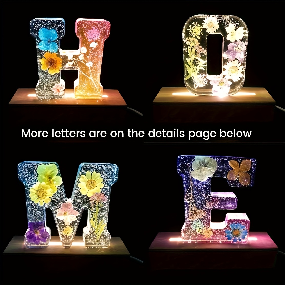 7-Inch Large Letter Resin Mold - Resin Art Mold review and price