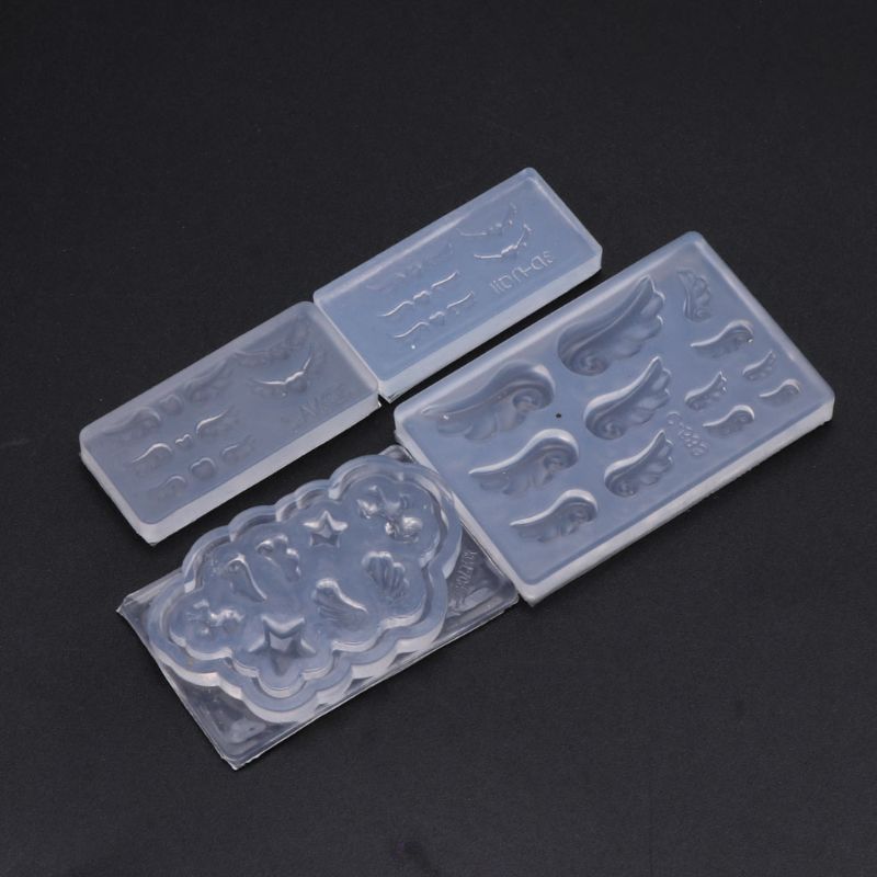 4Pcs DIY Mini Heart Wings Resi - Resin Art Use review and price
