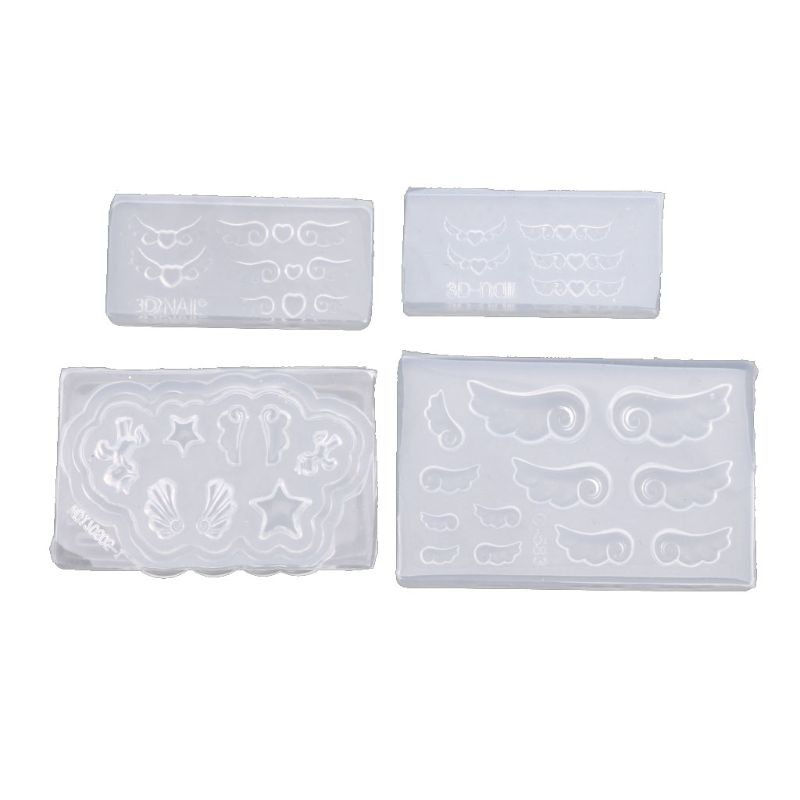 4Pcs DIY Mini Heart Wings Resi - Resin Art Use review and price