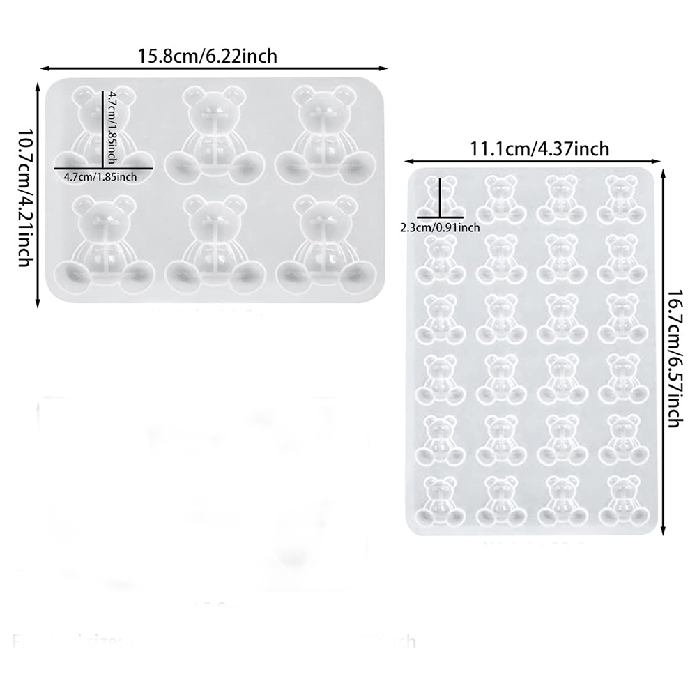 Crystal Bear Resin Silicone Mo - Resin Art Mold review and price