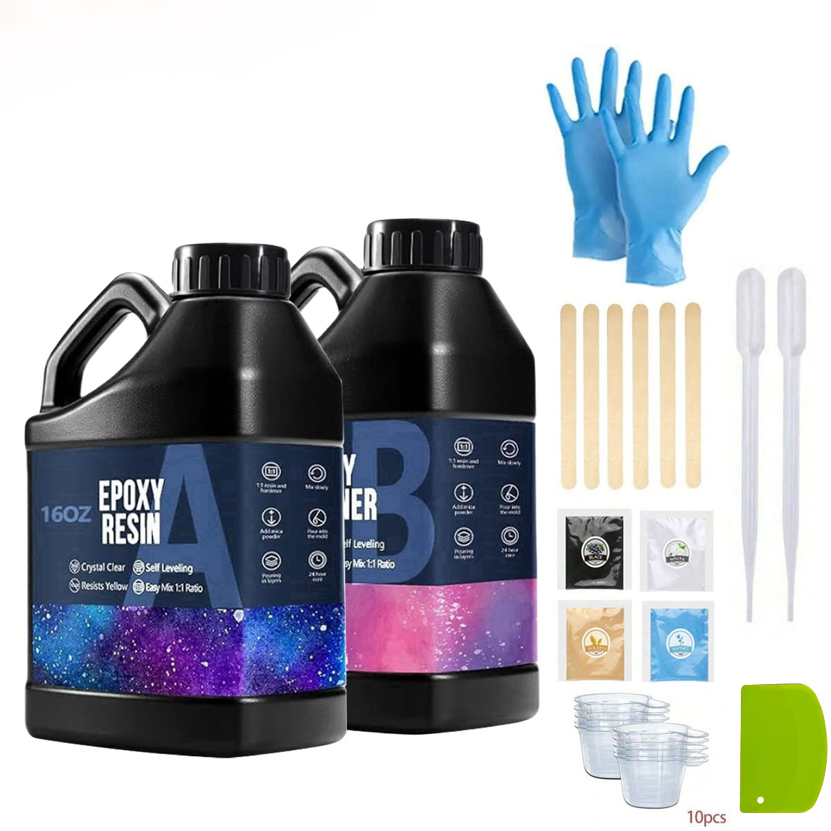 1000ml Crystal Clear Epoxy Res - Resin Art And Jewelry review and price