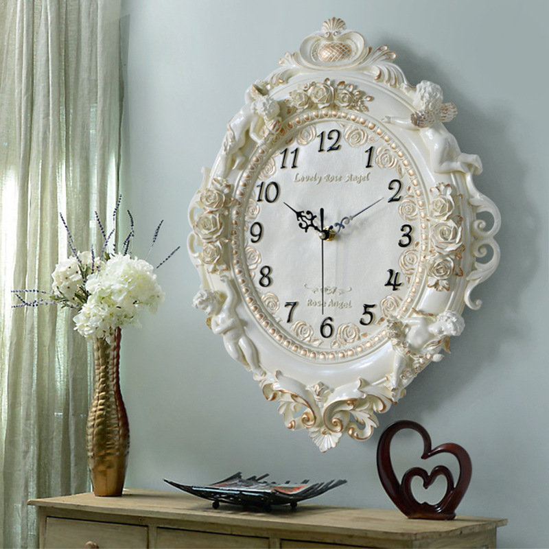 European Angel Wall Clock Livi - Resin Art Clock review and price