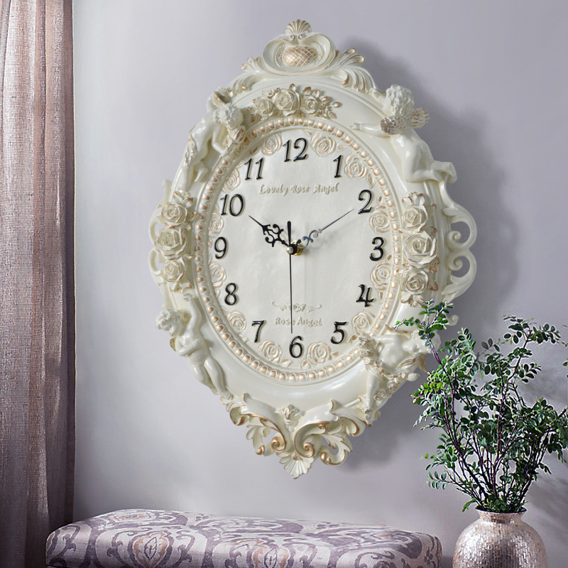 European Angel Wall Clock Livi - Resin Art Clock review and price