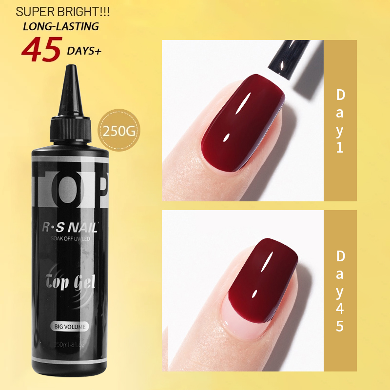 RS NAIL 250ML Super Top Coat B - Resin Art Use review and price