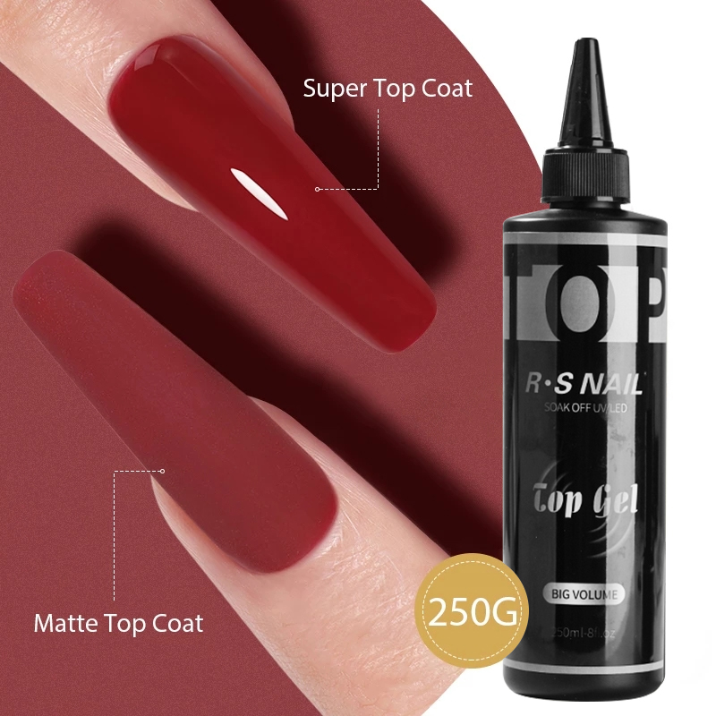 RS NAIL 250ML Super Top Coat B - Resin Art Use review and price