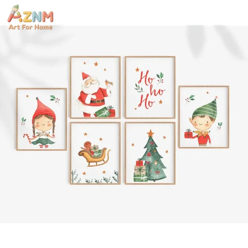AZNM Watercolor Cute Christmas - Xmas Resin Art review and price
