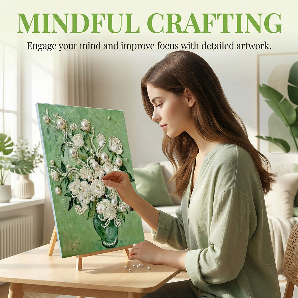 Huacan DIY Pearl Art Painting  - Resin Art For Rose review and price