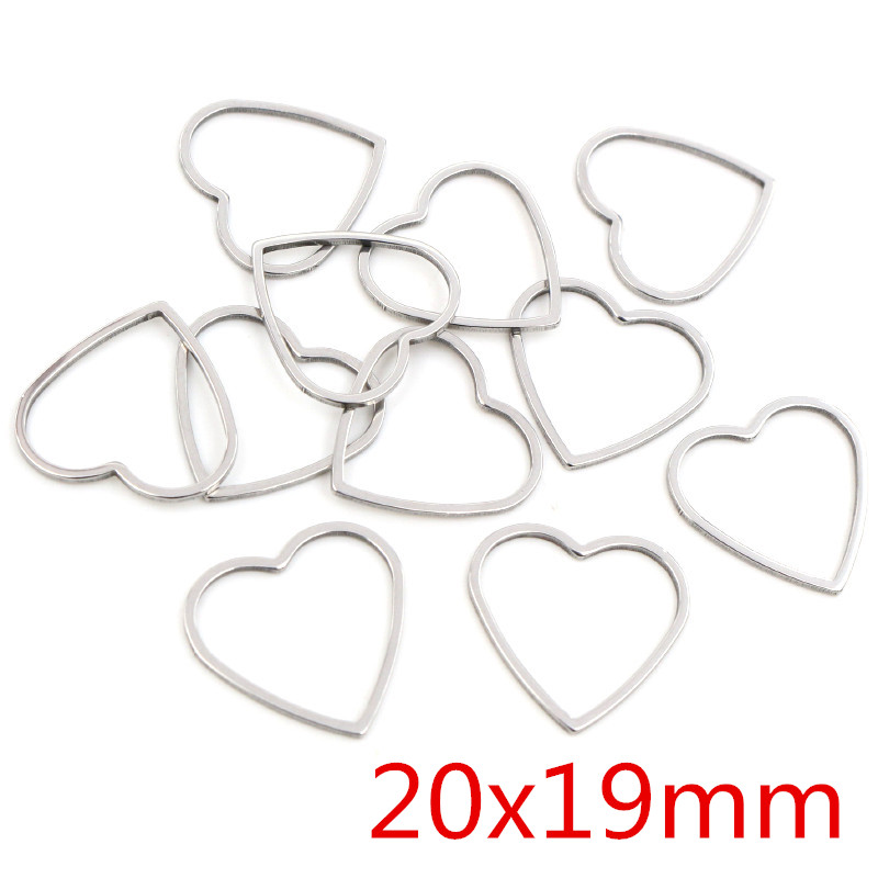 20pcs Heart Charm Gold Stainle - Bezels Pendant Resin review and price